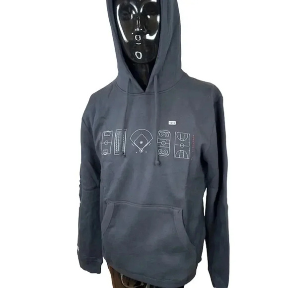 Mitchell & Ness Other - NEW Mitchell & Ness Essentials Sports Print Hoodie Swetashirt Pullover Black M